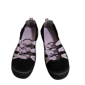 JBU Water Ready Purple And Black Bungee Sandal Slip-Ons Size 6